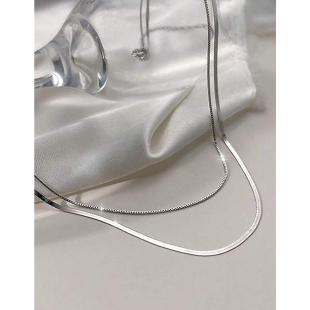 -舉飾無雙-925銀飾×極簡多層次×項鍊-細節圖2