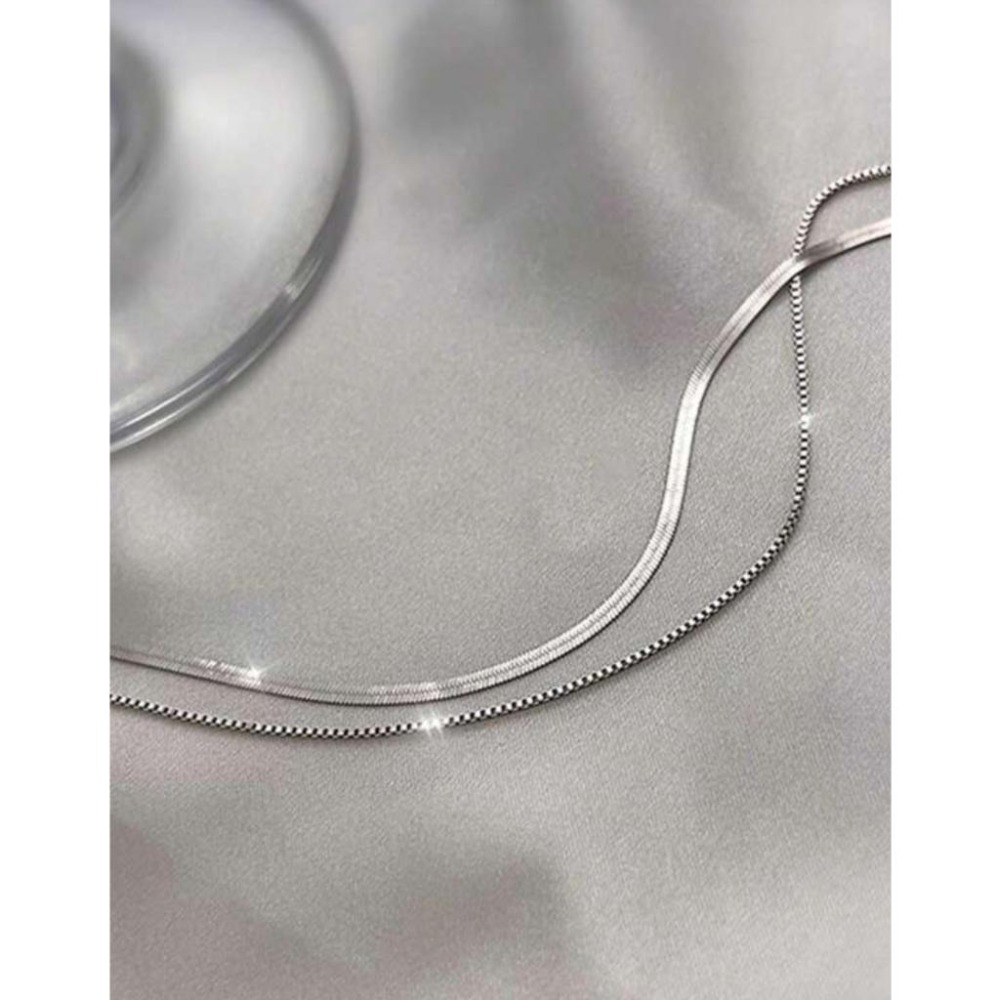 -舉飾無雙-925銀飾×極簡多層次×項鍊-細節圖3