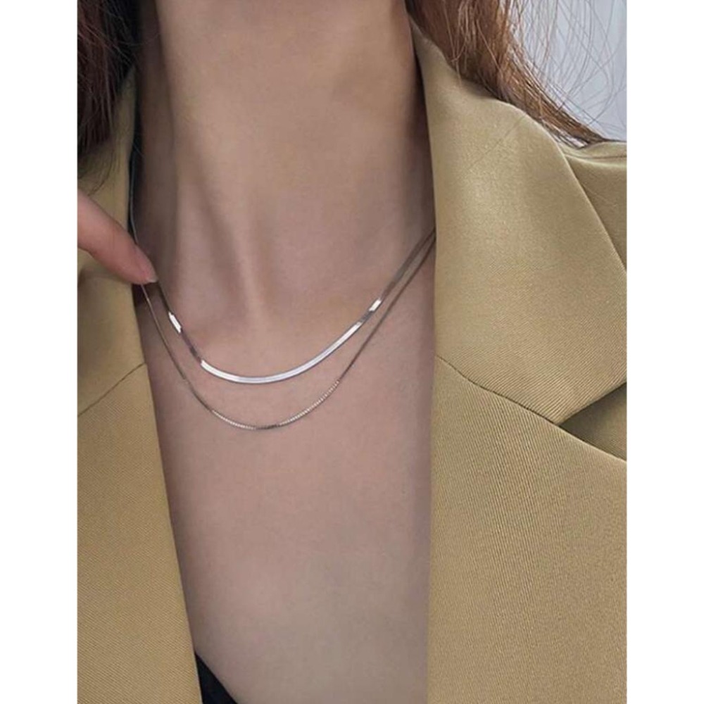 -舉飾無雙-925銀飾×極簡多層次×項鍊-細節圖4