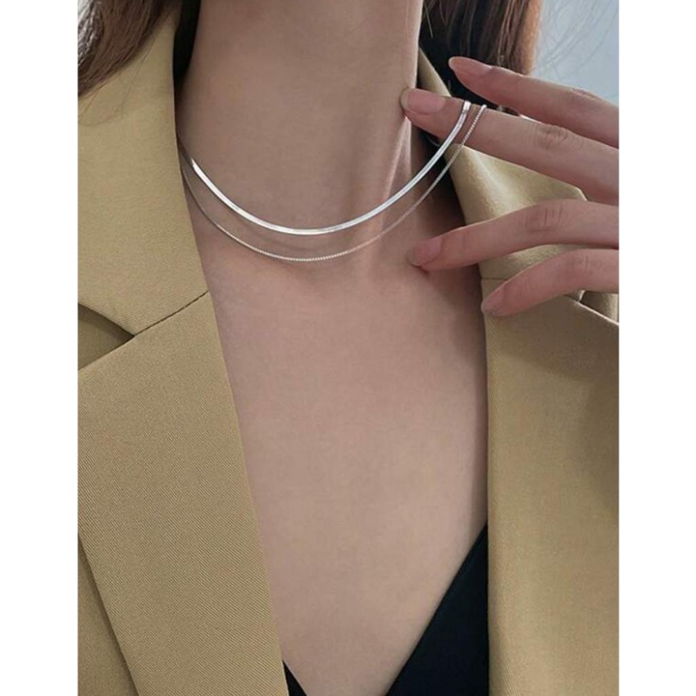 -舉飾無雙-925銀飾×極簡多層次×項鍊-細節圖6