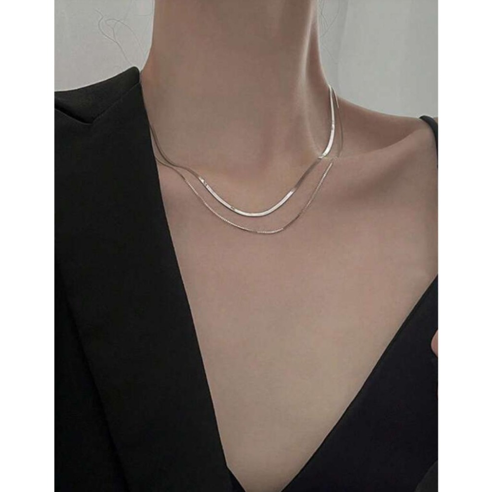 -舉飾無雙-925銀飾×極簡多層次×項鍊-細節圖7