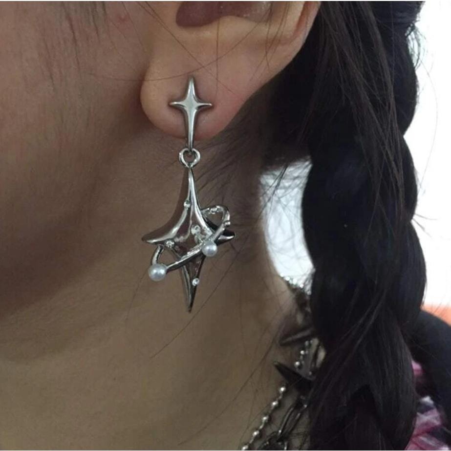 -舉飾無雙-水鑽珍珠星星設計×吊墜耳環-細節圖6