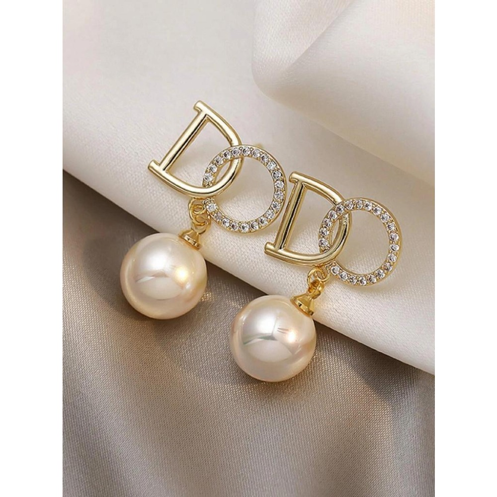 -舉飾無雙-珍珠水鑽設計×耳環-細節圖2