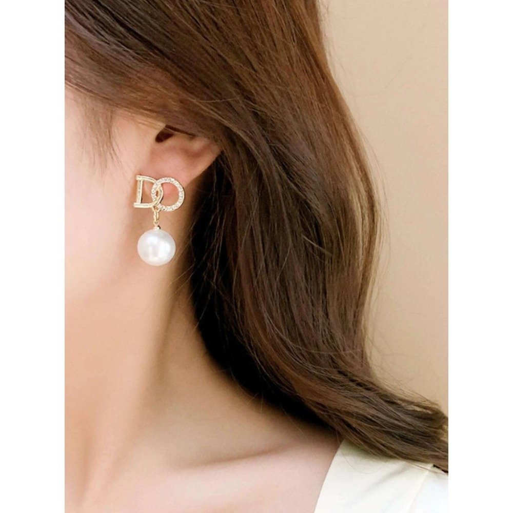 -舉飾無雙-珍珠水鑽設計×耳環-細節圖3