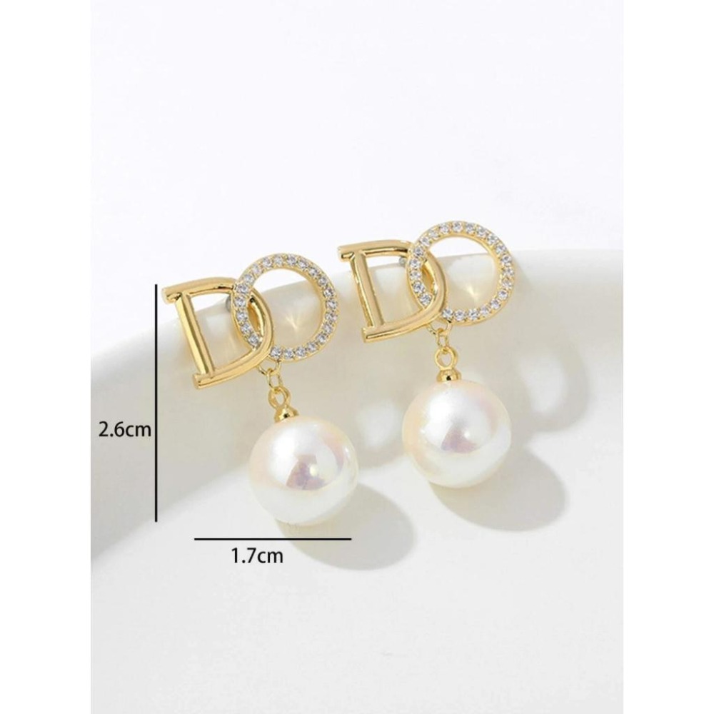 -舉飾無雙-珍珠水鑽設計×耳環-細節圖5