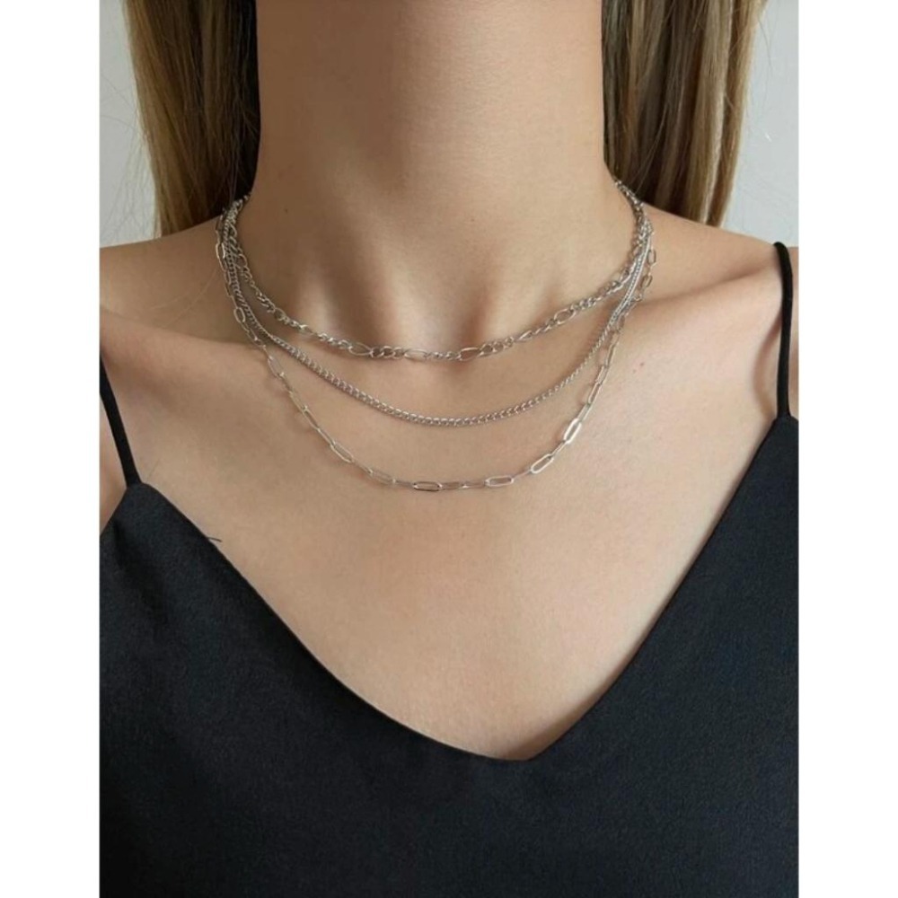 -舉飾無雙-金屬鍊條設計3件套×項鍊組-細節圖3