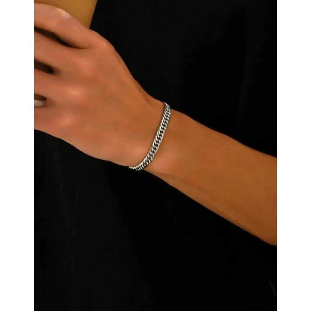 -舉飾無雙-304L不鏽鋼×男生極簡鍊條×手鍊-細節圖4