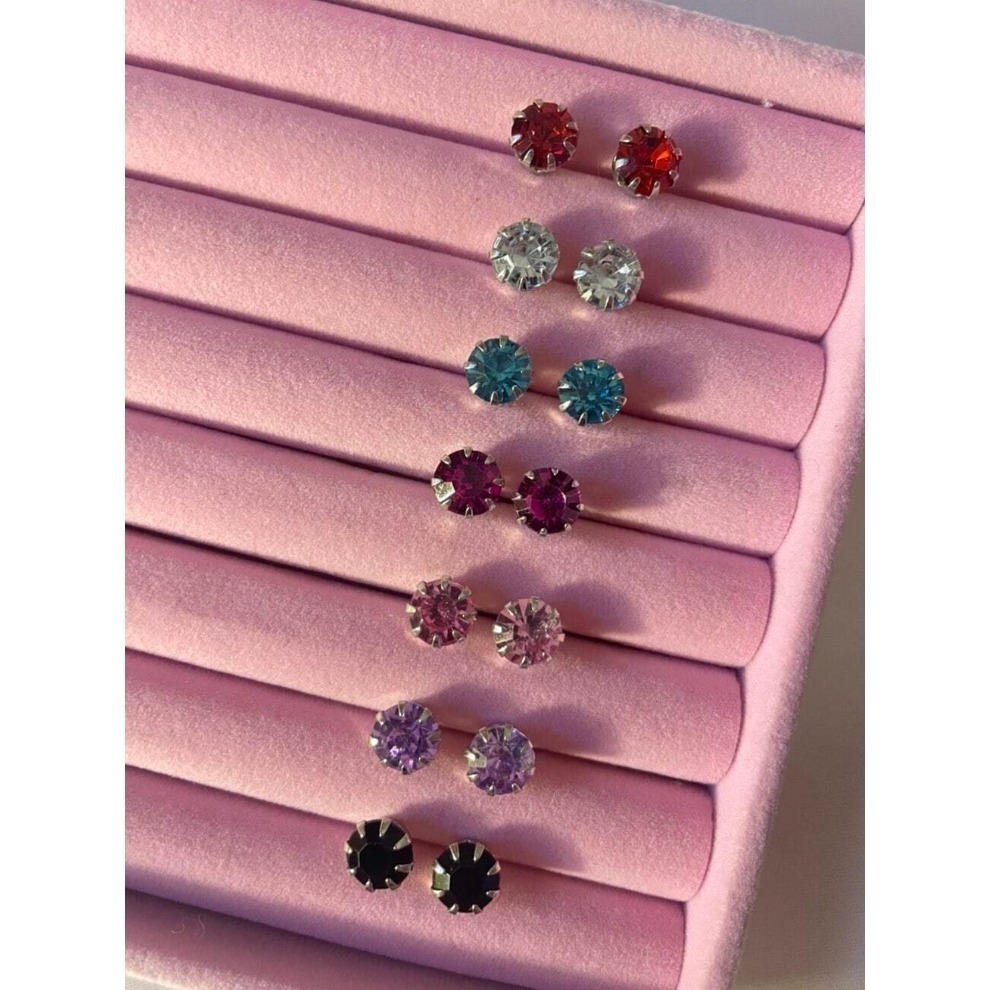 -舉飾無雙-304L不鏽鋼×彩色立方氧化鋯×耳環-細節圖4