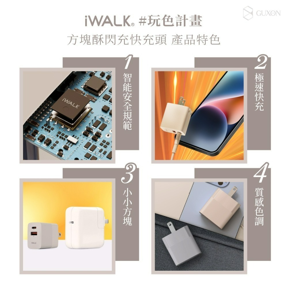 iWALK 方塊酥閃充快充頭-細節圖6