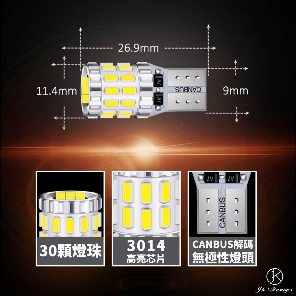 【Luxgen🇹🇼】n7專用牌照燈 T10 LED 30晶 無死角發光 LED牌照燈 車用汽車機車燈泡 適用納智傑n7-細節圖4