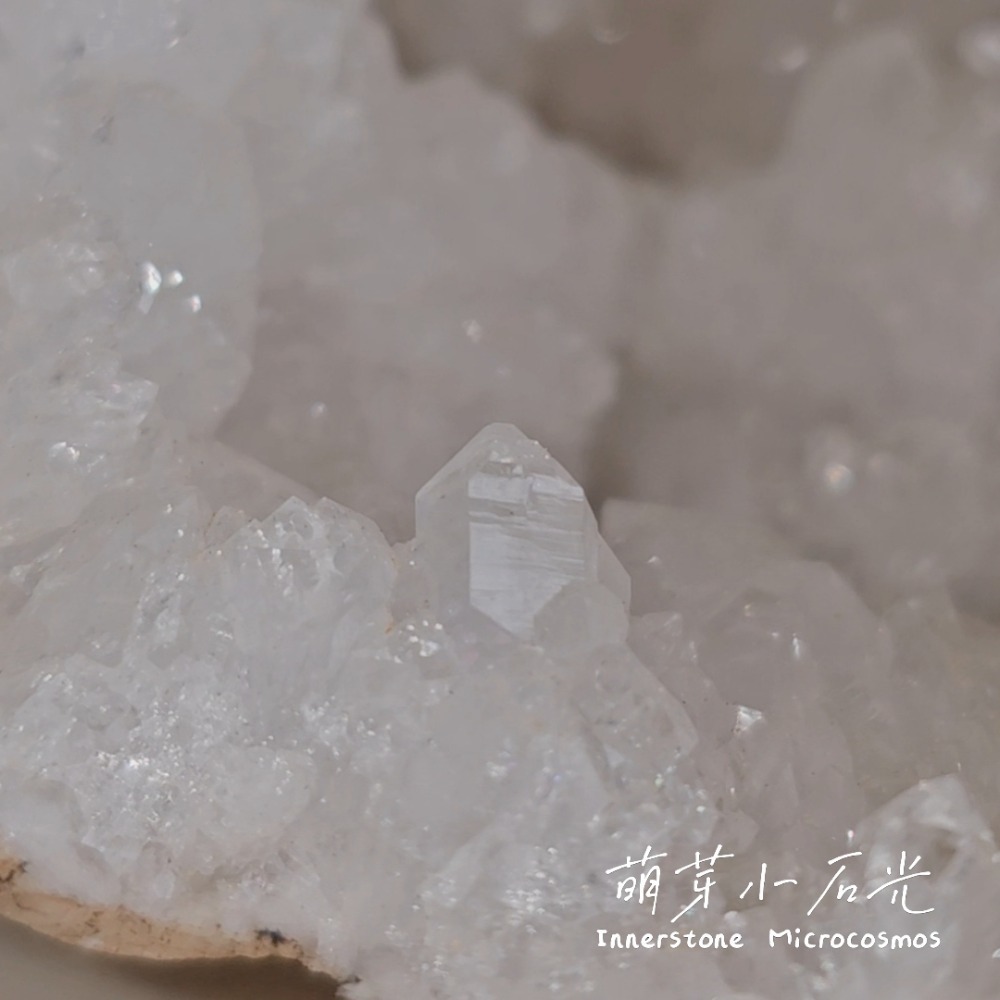 【萌芽小石光】A01-白冰透白水牙/摩洛哥白水晶原石/水晶礦石-細節圖2