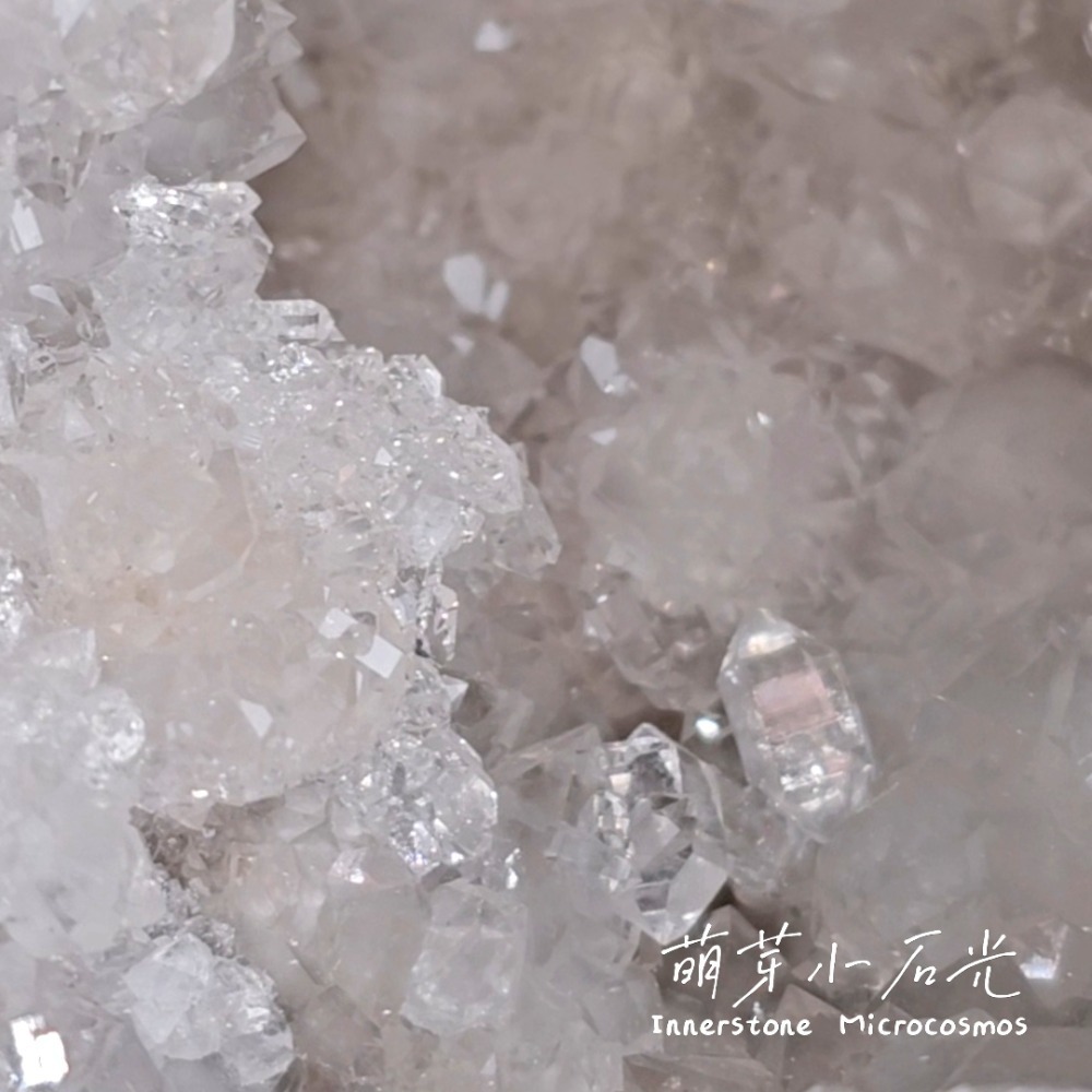 【萌芽小石光】A02-灰冰透水牙/摩洛哥白水晶原石/水晶礦石-細節圖4