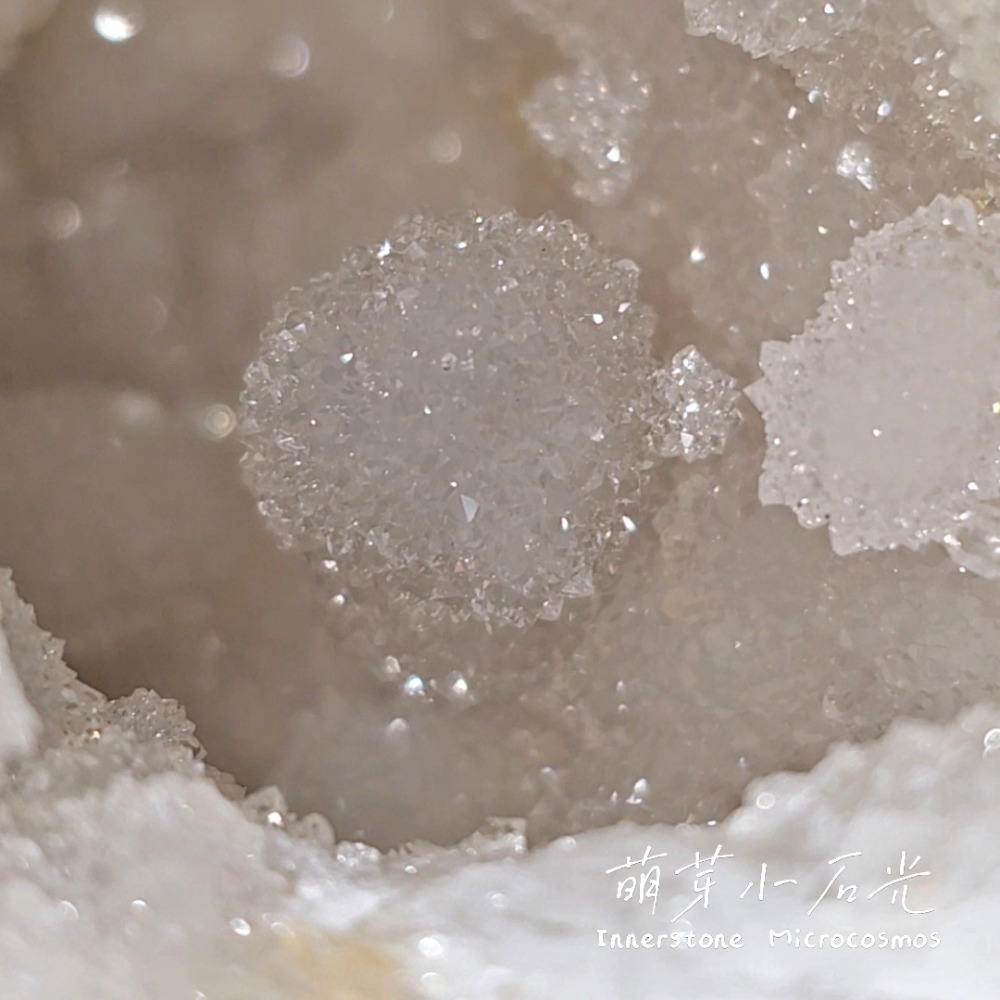 【萌芽小石光】B05-花球粗軟糖/摩洛哥白水晶原石/水晶礦石/花球粗軟糖-細節圖7