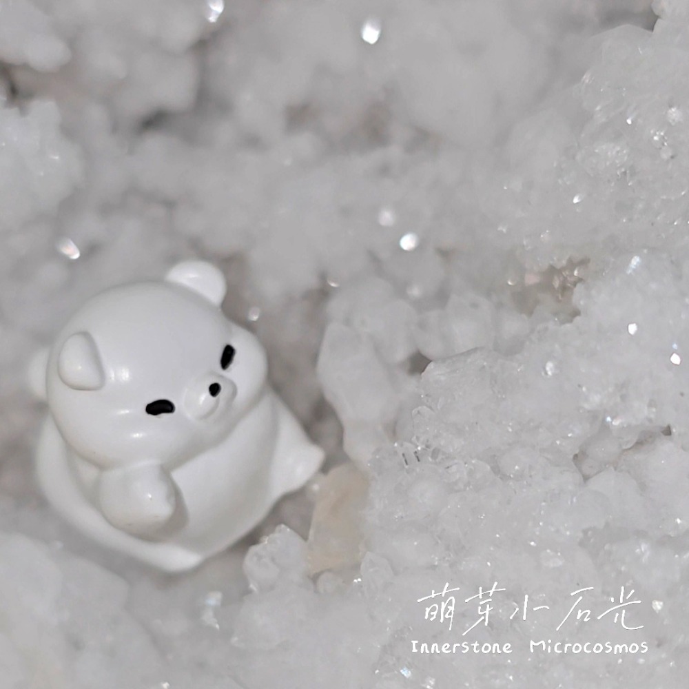 【萌芽小石光】A06-硬雪雪景/摩洛哥白水晶原石/水晶礦石-細節圖7