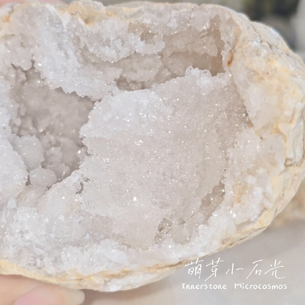 【萌芽小石光】A07-白砂糖細牙/摩洛哥白水晶原石/水晶礦石-細節圖2