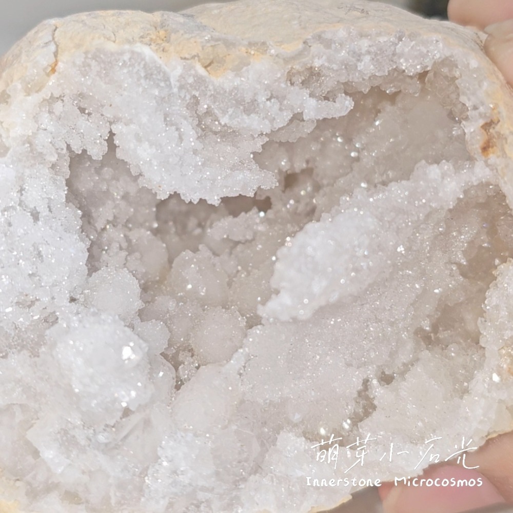 【萌芽小石光】A07-白砂糖細牙/摩洛哥白水晶原石/水晶礦石-細節圖3