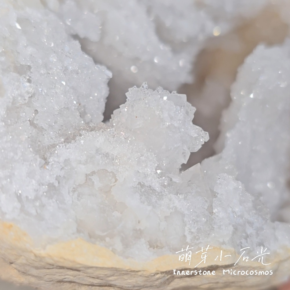 【萌芽小石光】A07-白砂糖細牙/摩洛哥白水晶原石/水晶礦石-細節圖4