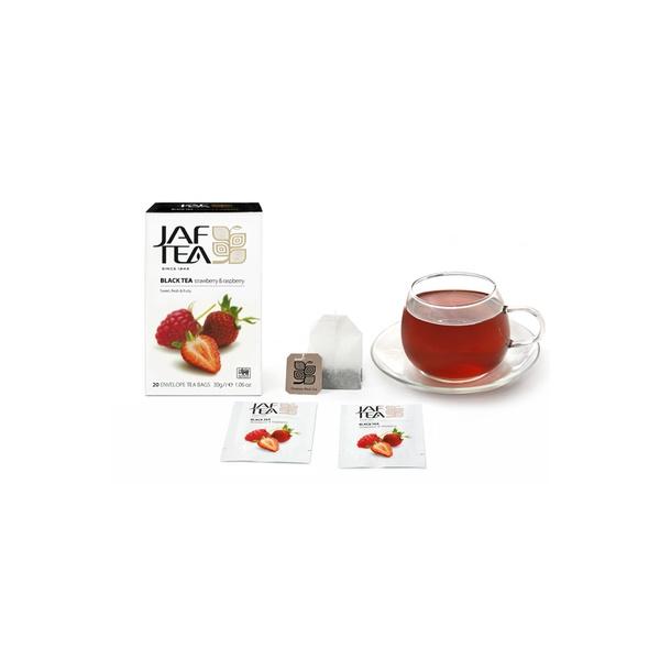 🎁🎉 新鮮到貨,75折優惠 🎉🎁  JAF TEA 草莓覆盆子 果香紅茶保鮮茶包系列20入/盒-細節圖2
