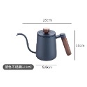 **愛洛奇**TIAMO鶴嘴細口壺 600ml B款(木柄)(黑/藍/白)-規格圖7