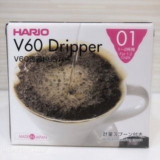 日本 Hario V60 白色 陶瓷 圓錐濾杯 ( 1~2杯用 )VDC-01-W-細節圖6