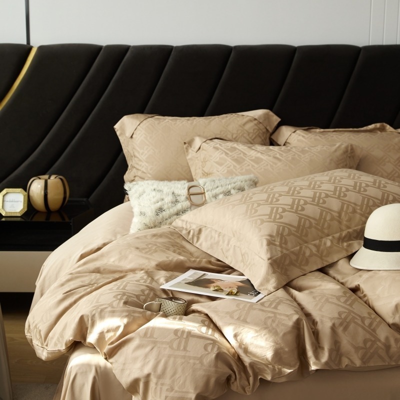 100支提花長絨棉輕奢床包四件組-細節圖3