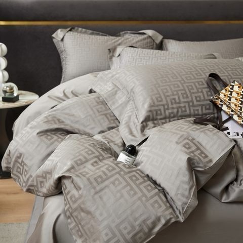 100支提花長絨棉輕奢床包四件組-細節圖4