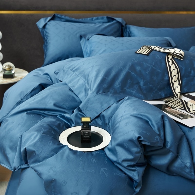 100支提花長絨棉輕奢床包四件組-細節圖5