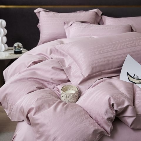 100支提花長絨棉輕奢床包四件組-細節圖7