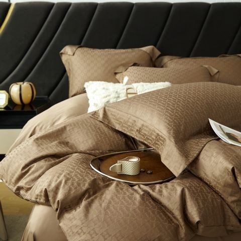 100支提花長絨棉輕奢床包四件組-細節圖8