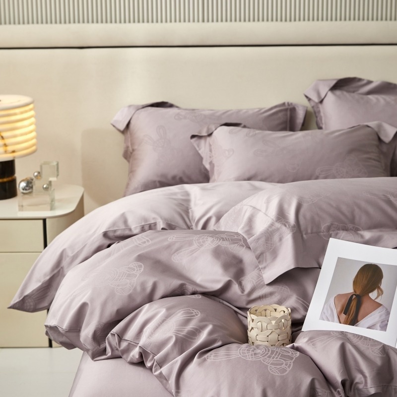 100支提花長絨棉輕奢床包四件組-細節圖5