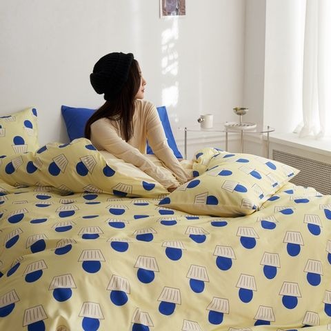 60支長絨棉韓國印花床包四件組-細節圖8