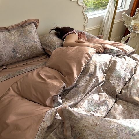 100支澳棉印花復古床包四件組-細節圖3