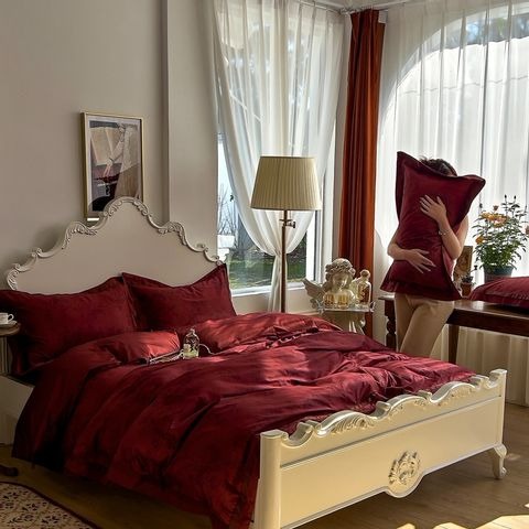 100支澳棉印花復古床包四件組-細節圖8