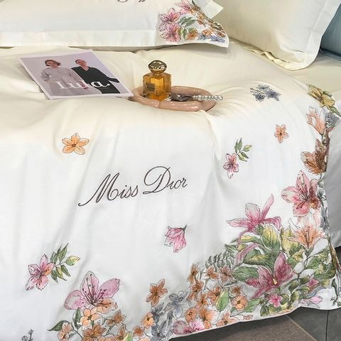 100支長絨花卉刺繡床包四件組-細節圖6