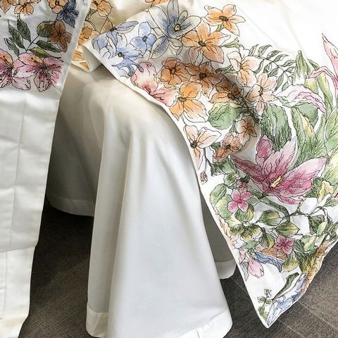 100支長絨花卉刺繡床包四件組-細節圖9