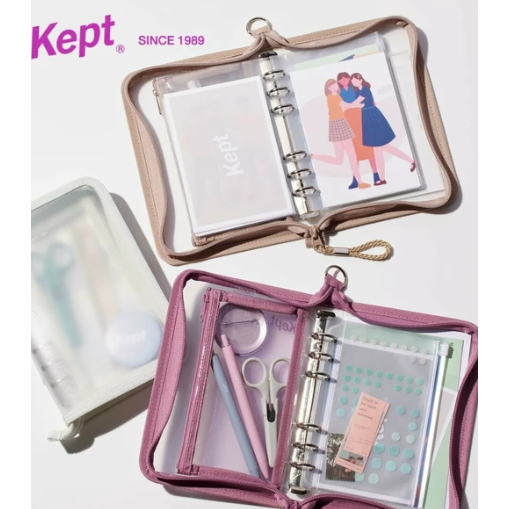 【fly now】日本品牌 Kept文具 A5 橡皮擦 鉛筆盒 筆袋 貼紙書 透明資料夾 立可帶 收納本 收藏本文具-規格圖8