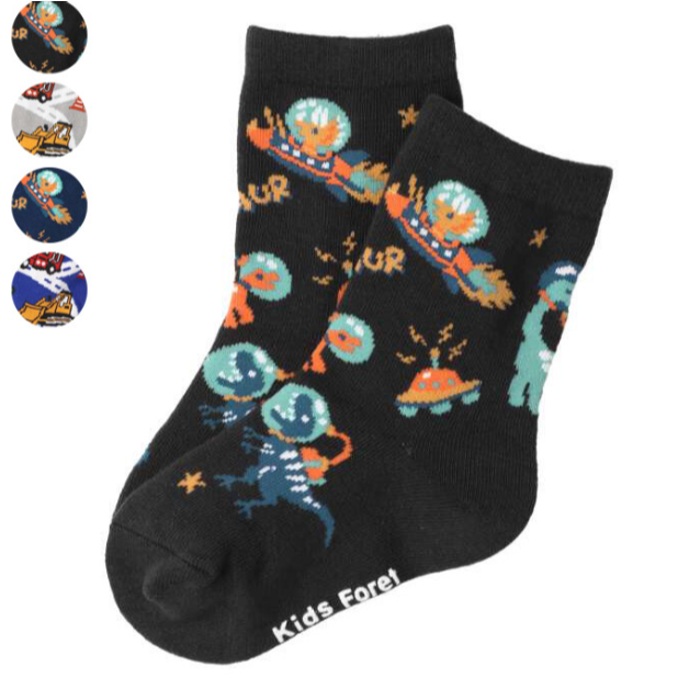 日本品牌 moujonjon 兒童襪子 親子襪子 幼幼襪子 日本襪 車車襪子 恐龍襪 中筒襪 開學必備-規格圖2