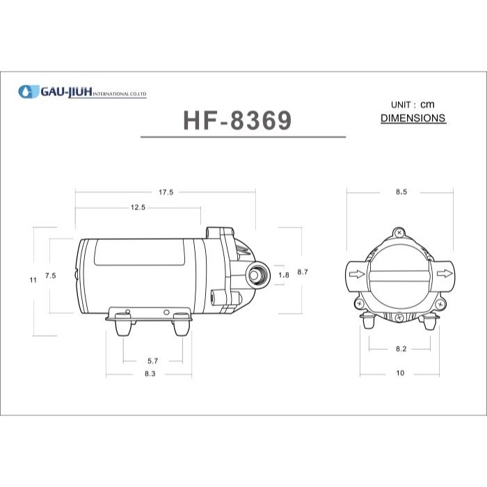 HF-8369 海頓HITON 家用型RO逆滲透馬達 (JEAK技術轉移) 水易購 高雄鳳山店-細節圖2