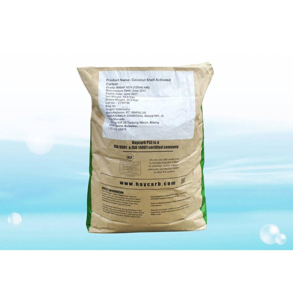 世界知名品牌HAYCARB 頂級椰殼活性炭 活性碳 1074型(12x40mesh) 通過NSF認證1袋25公斤-細節圖2