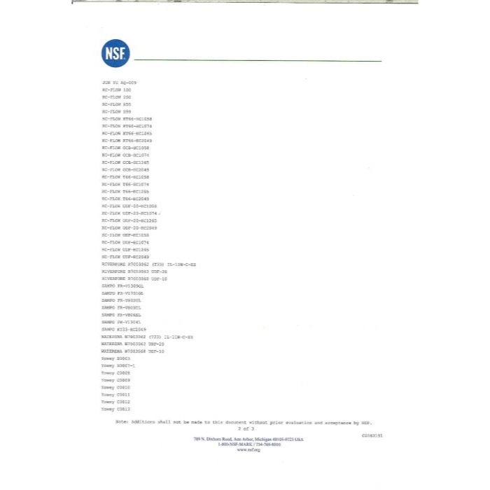 聲寶牌《SAMPO》麥飯石能量濾芯 FR-V806SL(通過NSF-42認證)-細節圖4