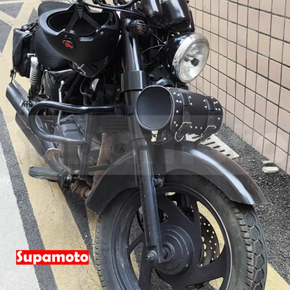 -Supamoto- 圓筒包 車頭包 MG81 復古 鉚釘 掛包 邊包 復古 美式 48 CB350 REBEL-細節圖8