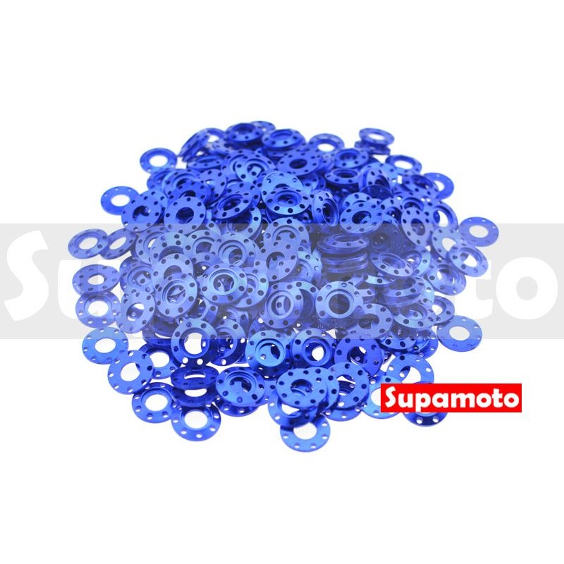 -Supamoto- 彩色 墊片 藍 M6 M8 鋁合金 螺絲 陽極 彩鈦 燒鈦 內六角 外六角 鍍鈦 白鐵 不鏽鋼-細節圖6