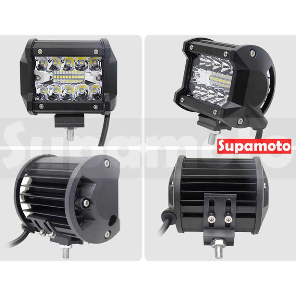 -Supamoto- 60W LED 霧燈 LF04 工作燈 light bar 越野 戶外 防水 汽車 機車 通用-細節圖3