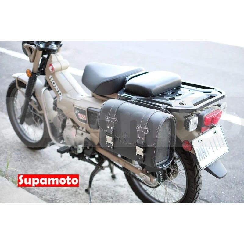 -Supamoto- CT125 馬鞍包 馬鞍袋 通用 改裝 復古 檔車 側包 側箱 皮革 重機 CB350-細節圖7