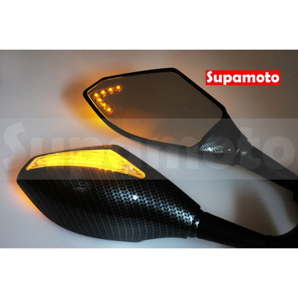 -Supamoto- M87 仿賽 LED 後照鏡 風鏡 方向燈 後視鏡 酷龍 R3 小忍 日行燈 跑車 酷龍-細節圖5