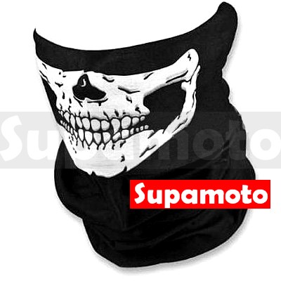 -Supamoto- 骷髏 頭巾 C款 頭套 防曬 騎車 騎士 口罩 圍巾 面罩 遮陽 魔術 無縫 騎行-細節圖3