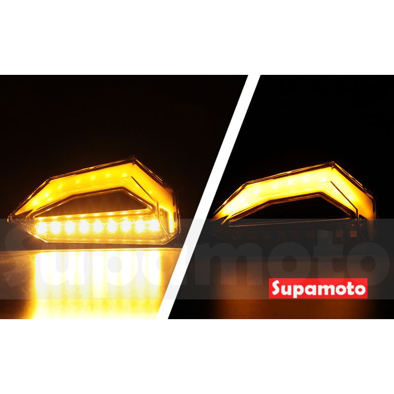 -Supamoto- D38 LED 方向燈 雙色 日行燈 中空 兩用 檔車 仿賽 SMAX 雷霆 FORCE DRG-細節圖2