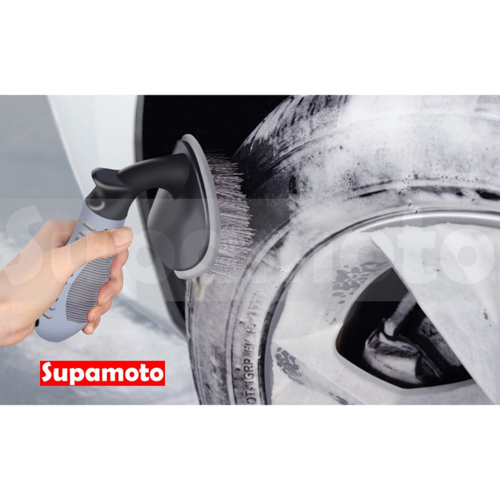 -Supamoto- 輪胎刷 大 寬版 地毯刷 清潔刷 洗車 輪胎 T型 軟毛 輪圈 輪框 汽車 檔車 重機-細節圖2