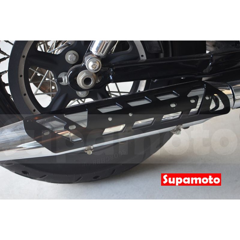 -Supamoto- 排氣管 鋁合金 防燙蓋 防燙片 通用 改裝 造型 陽極 檔車 驗車 防燙 重機