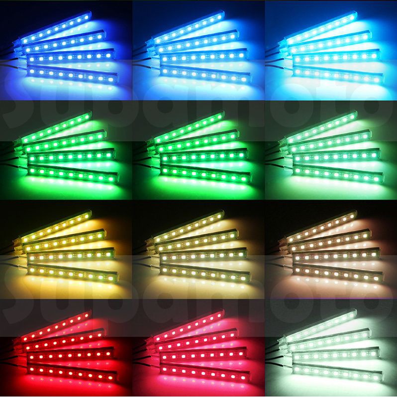-Supamoto- APP 七彩 聲控 氣氛燈 C款 遙控 LED 呼吸燈 腳底燈 導光 變色 7彩 冷光 燈條 氛圍-細節圖4